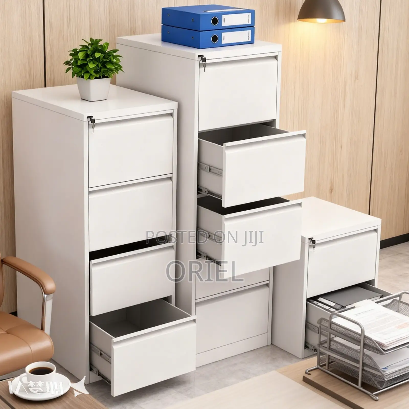 Office Cabinet : Steel 4-Drawer Cabinet