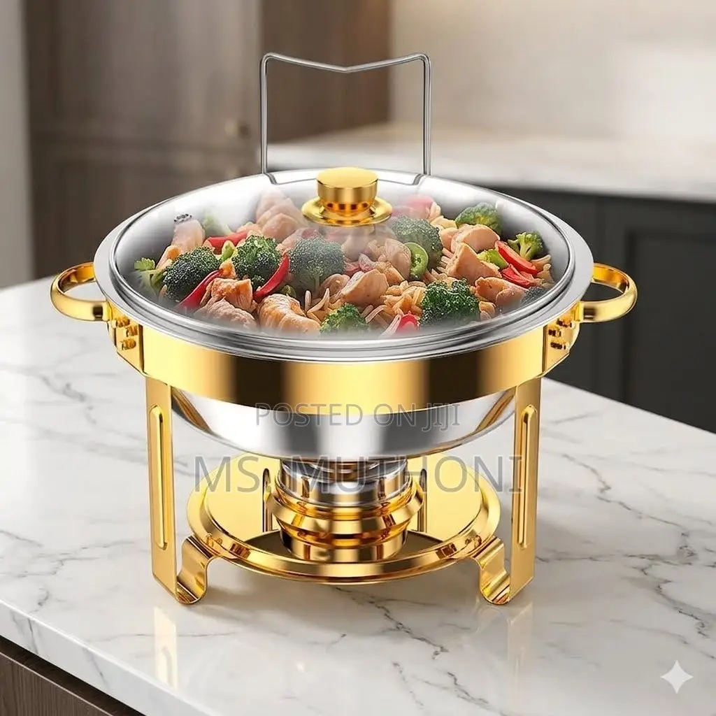 5L Gold-Accented Chafing Dish