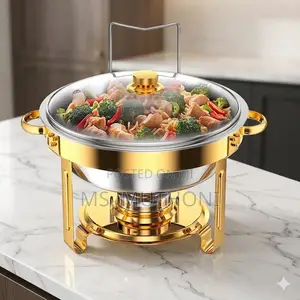 5L Gold-Accented Chafing Dish
