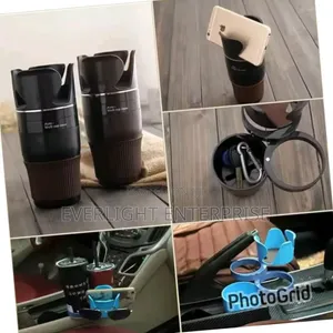 Adjustable 5-1 Multifunction Rotating Car Cup Holder