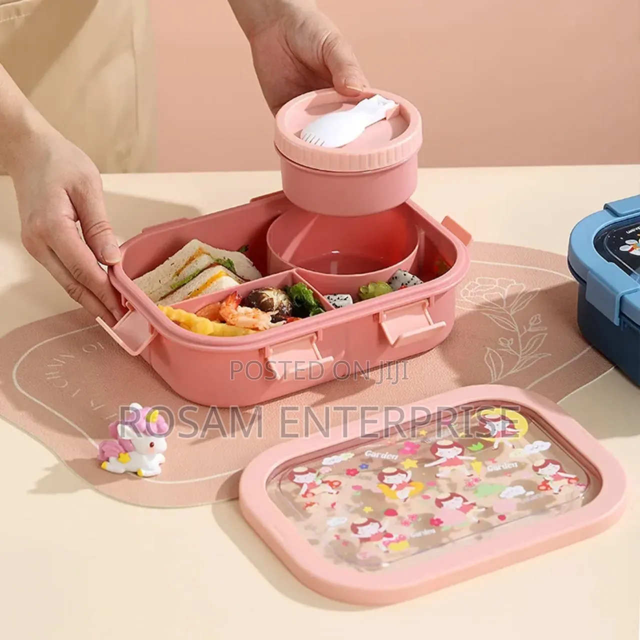4-Compartment Bento Lunch Box