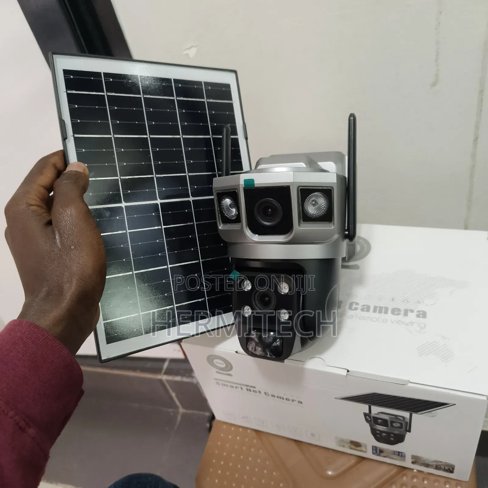 Solar Powered Surveillance Camera 4g Enabled Outdoor Night Vision