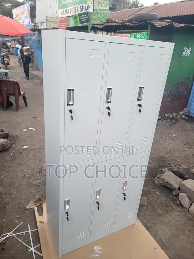 6-Door Metal Office Locker – Strong Secure Storage