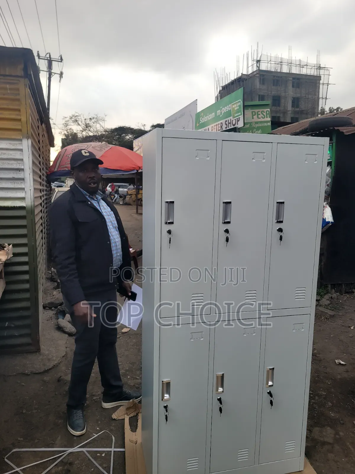 6-Door Metal Office Locker – Strong Secure Storage
