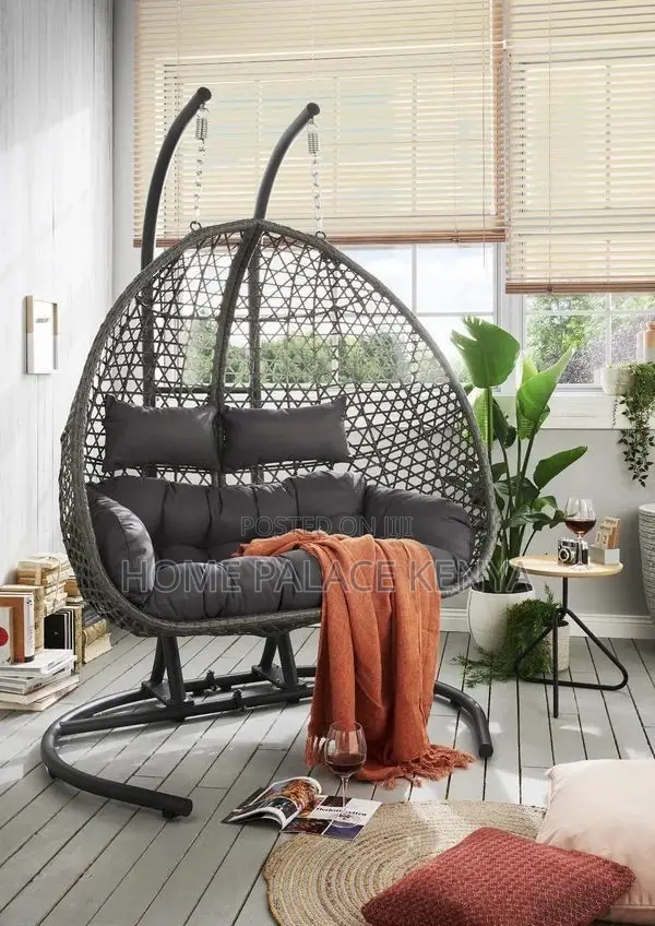 Swing Chair; Durable Modern Two Seater Swing Chair for Garden