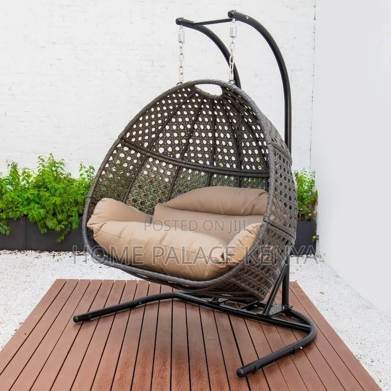 Swing Chair; Durable Modern Two Seater Swing Chair for Garden