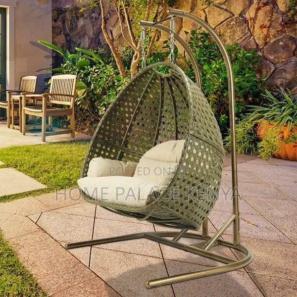 Swing Chair; Durable Modern Two Seater Swing Chair for Garden