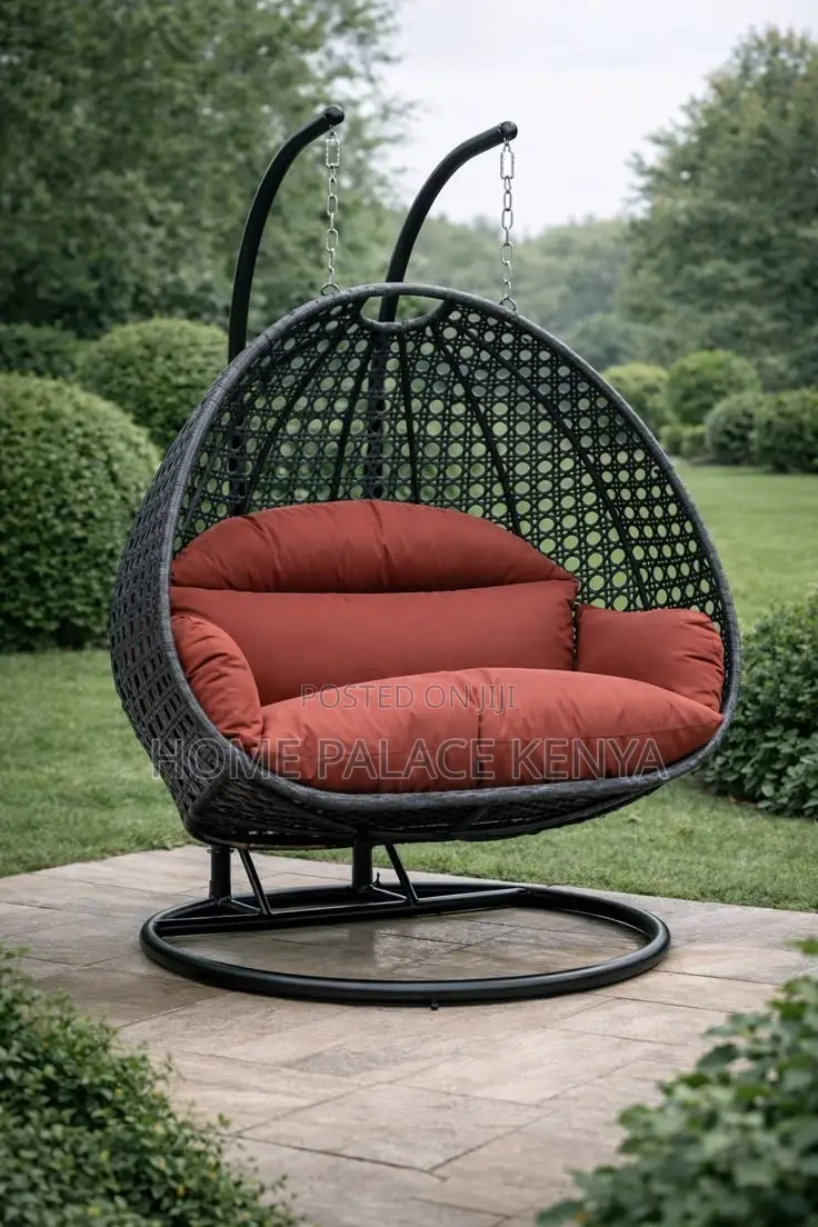 Swing Chair; Durable Modern Two Seater Swing Chair for Garden