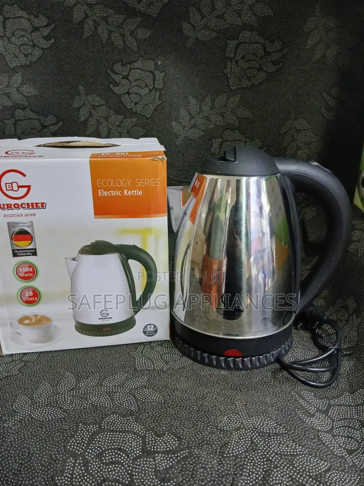 Euroken 1.8 LTRS Water Electric Kettle