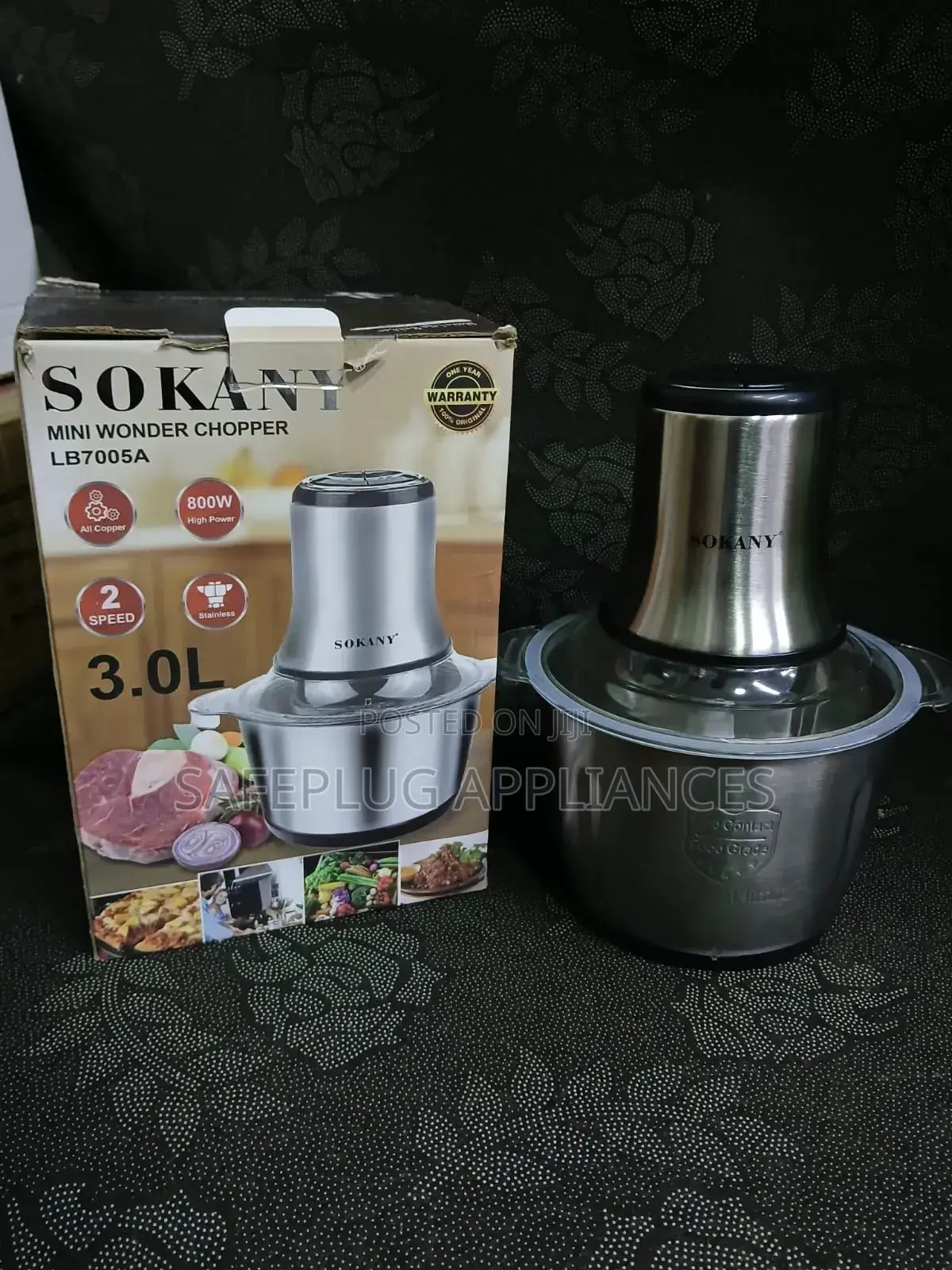 Sokany 3l Chopper and Grinder