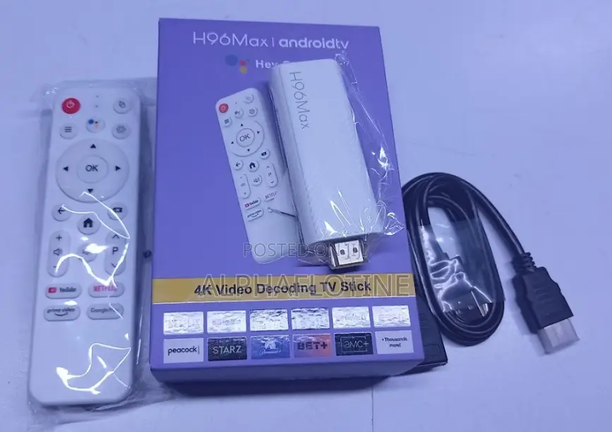H96 Max Android TV Stick Faster Streaming Media Device