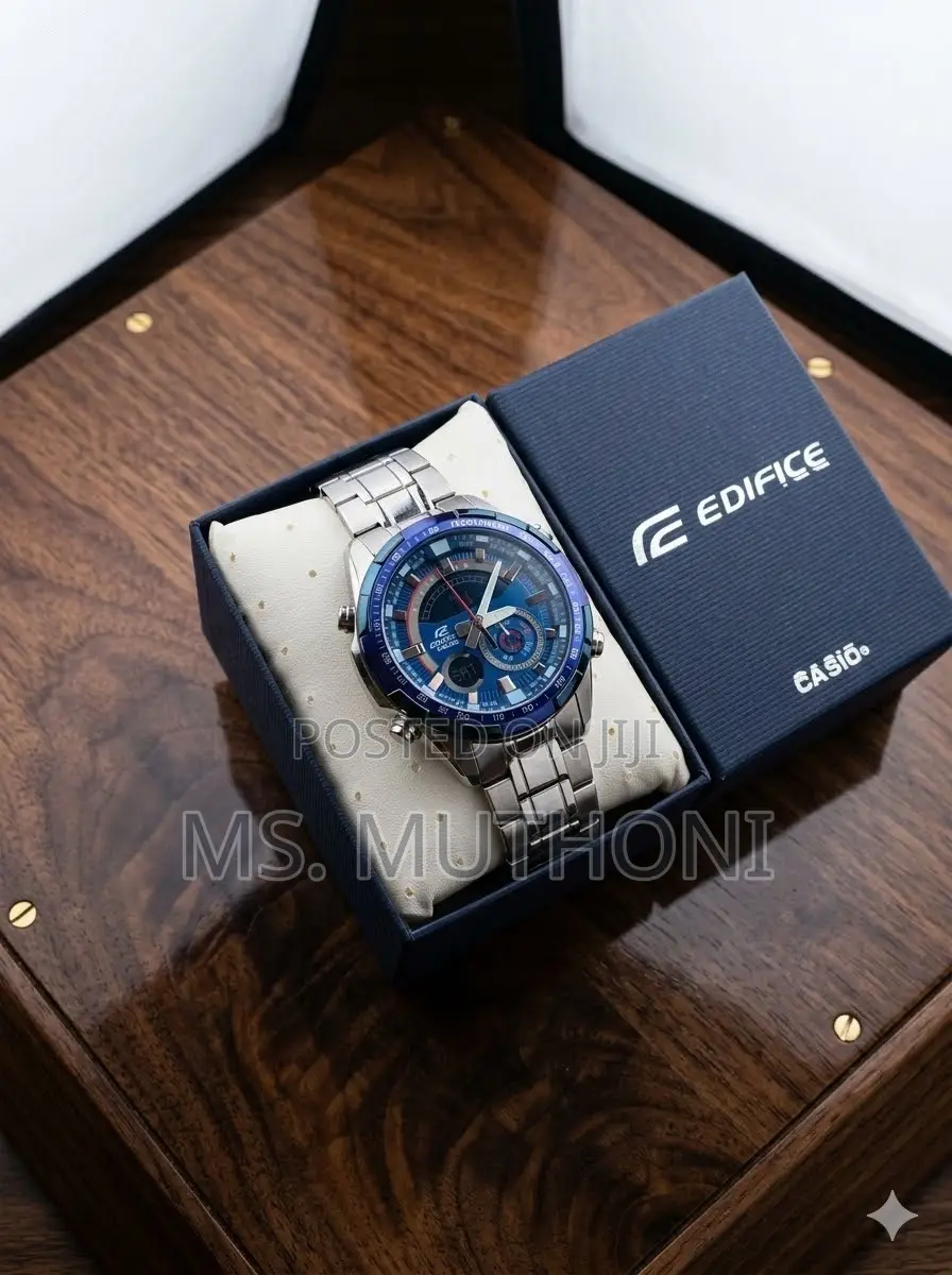 The Casio Edifice Racing Blue Series Analog-Digital Watch