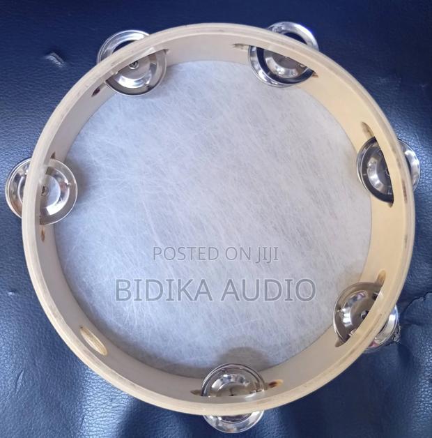 Handheld Wooden Tambourine With Synthetic Drumhead