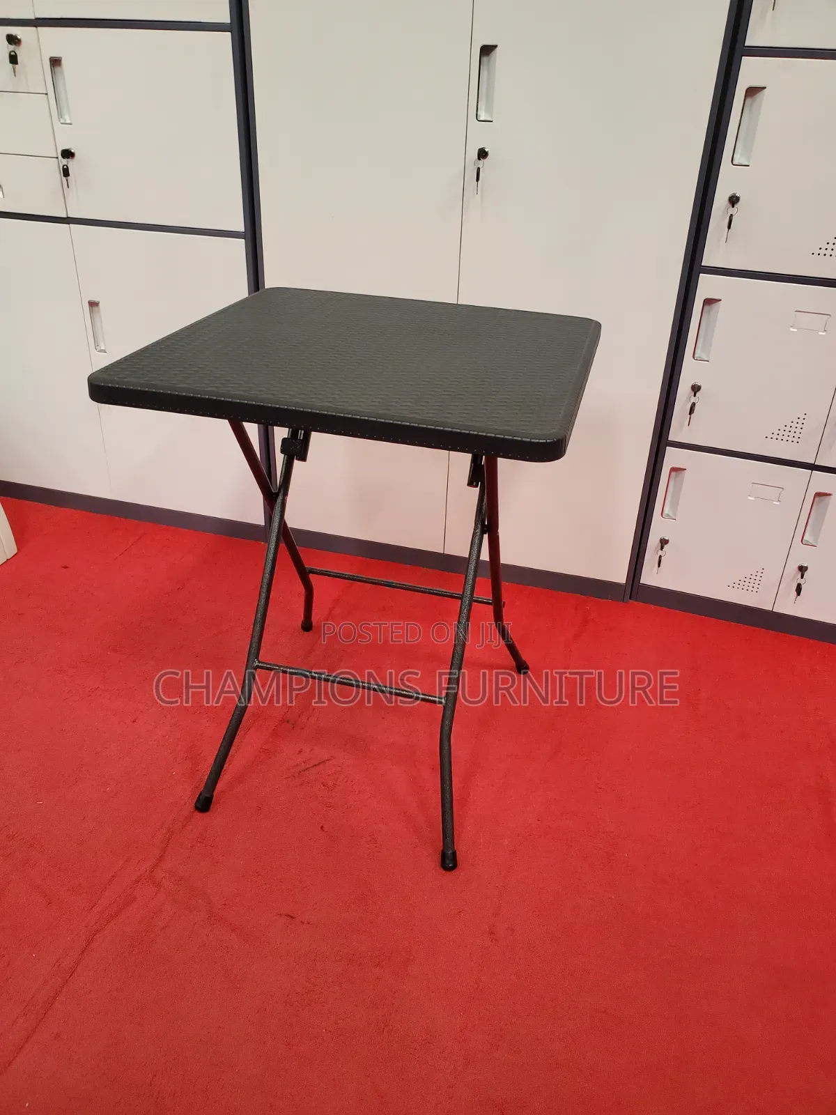 Portable Rattan Texture Plastic Foldable Table