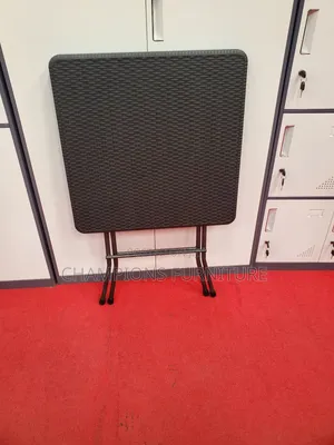 Portable Rattan Texture Plastic Foldable Table