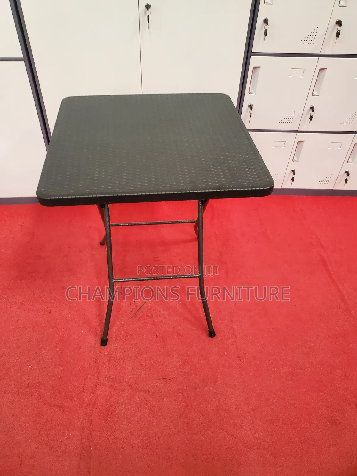 Portable Rattan Texture Plastic Foldable Table