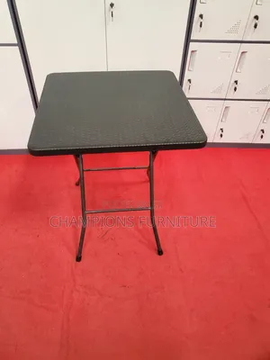 Portable Rattan Texture Plastic Foldable Table