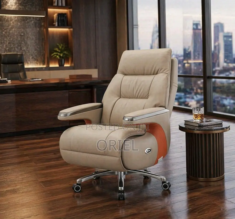 Office Chair : High Back Executive C.E.O Office Leather Chair
