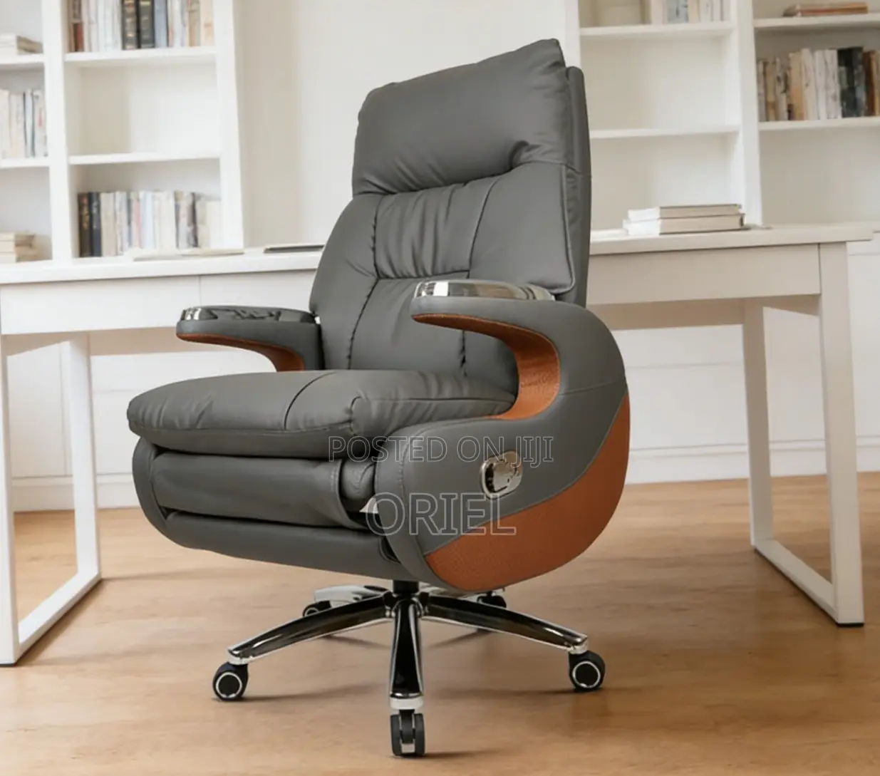 Office Chair : High Back Executive C.E.O Office Leather Chair