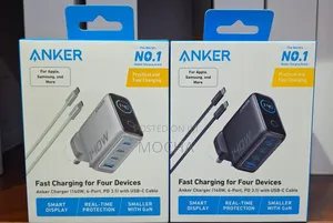 Anker Fast Charger (140W, 4-Port, PD 3.1, 3-Pin)