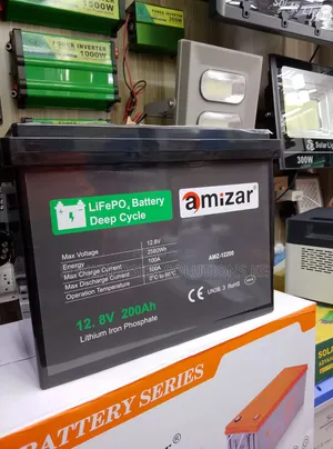 2.56kwh 12.8v 200ah Amizar Lithium Battery