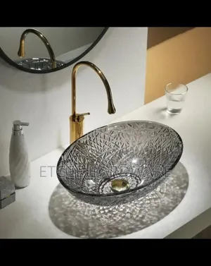 Counter Top Sink Glass Oval