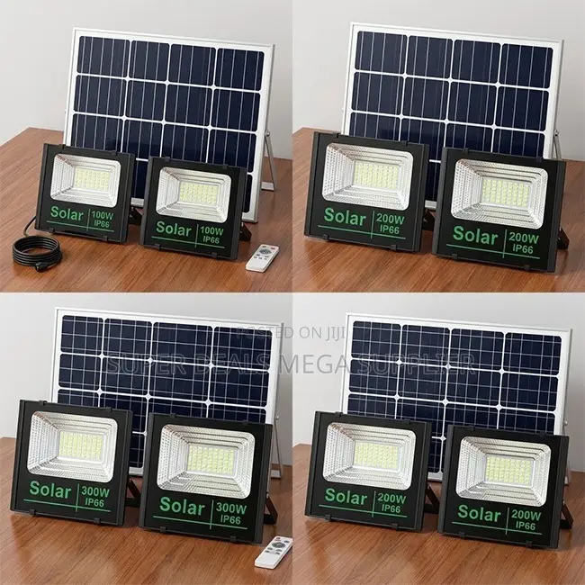 Factory Prices Solar 100W,200W,300W Watts Double Solar Floodlights