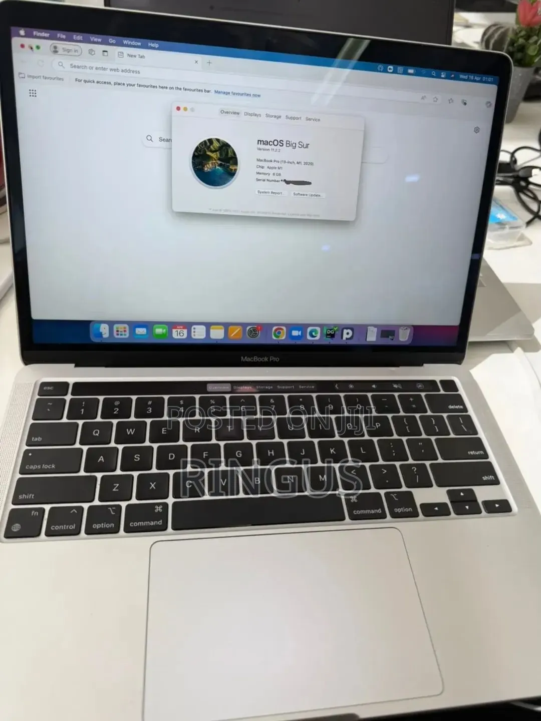 Laptop Apple MacBook Pro 2020 16GB Intel Core i5 SSD 512GB