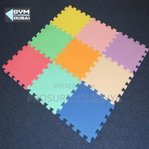 EVA Gym Mat 10mm | 60×60cm Interlocking Exercise Flooring