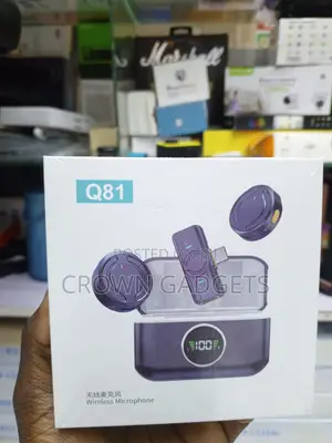 Q81 Wireless Lavalier Microphone With Charging Case Noise Reduction
