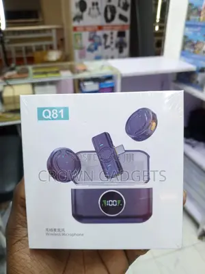 Q81 Wireless Lavalier Microphone With Charging Case Noise Reduction