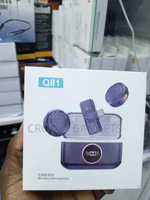 Q81 Wireless Lavalier Microphone With Charging Case Noise Reduction