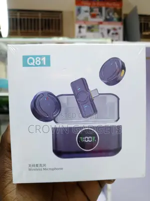 Q81 Magnetic Wireless Lavalier Mic With Digital Charging Case