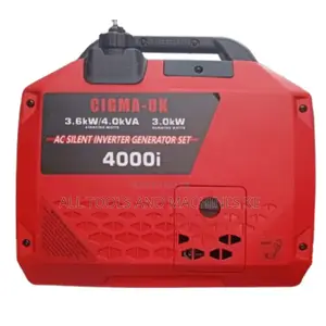 CIGMA UK 4000i 4kVA Gasoline Inverter Generator Reliable Portable