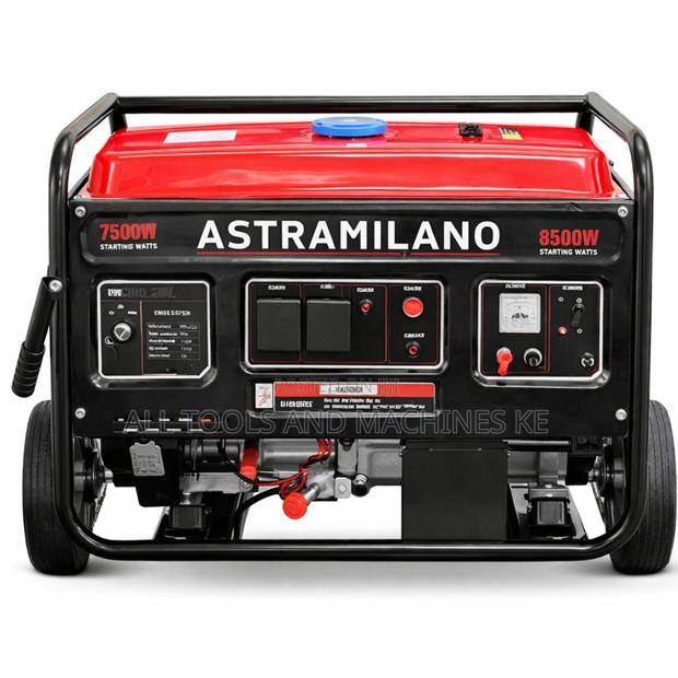 AstraMilano AM7500EXE 7.5kVA Key Start Petrol Generator Powerful