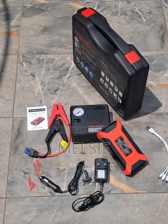 Car Jump Starter 12V Portable Battery Booster With Smart Cables