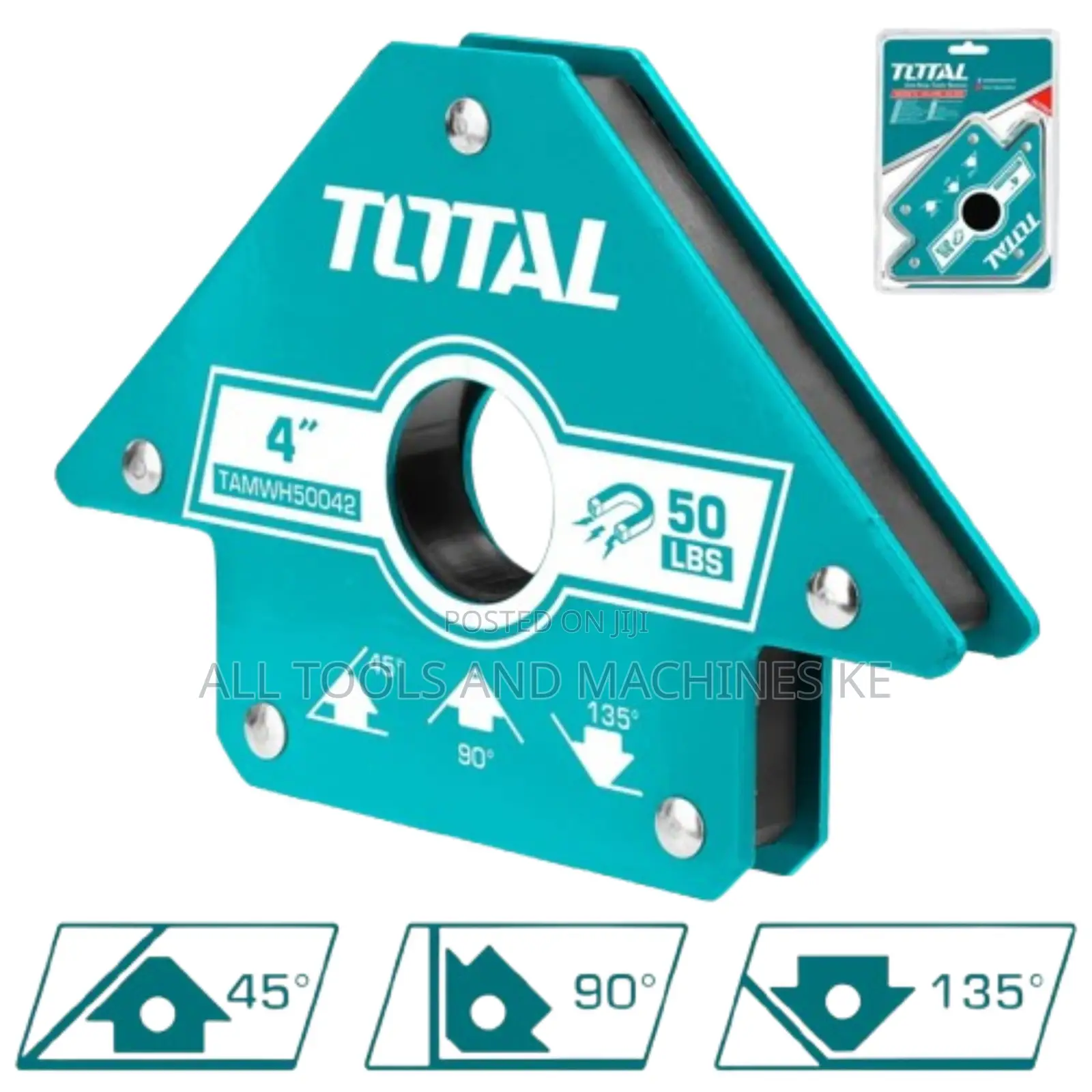 TOTAL 4 Inch Magnetic Welding Holder TAMWH50042