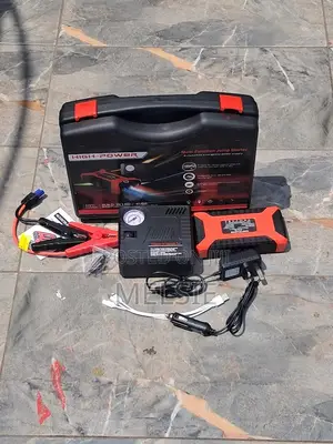 Car Jump Starter With Smart Cables, Air Compressor LED Light