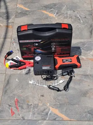 Car Jump Starter With Smart Cables, Air Compressor LED Light