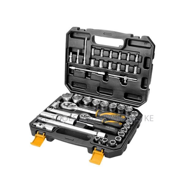 TOLSEN Industrial 45PCS Socket Set – Ultimate Heavy-Duty Professional