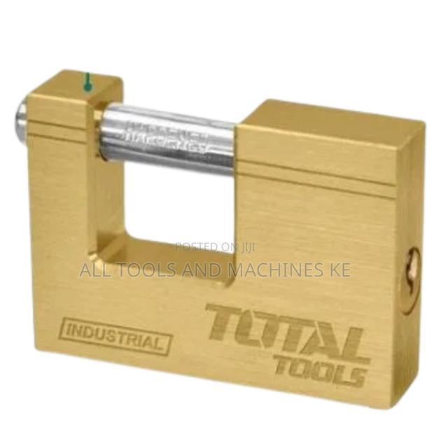 Total Brass Block Padlock 80mm TLK32803 – Heavy-Duty Security Lock