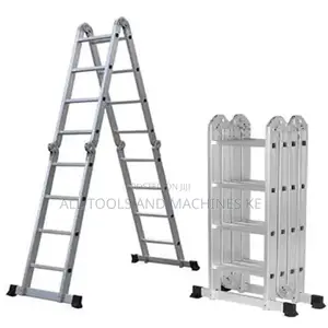 Aluminium Folding Ladder 4′ – 4-Fold Premium Ultimate Heavy-Duty