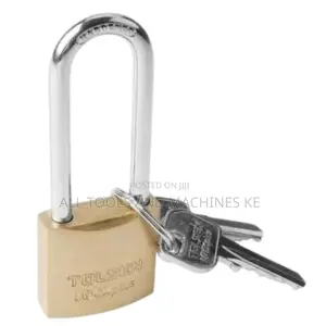 TOLSEN Industrial Brass Padlock with Long Shackle