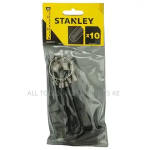 STANLEY 10PC Hex Key Ring Set 1.5–10MM Durable and Convenient Cr-V