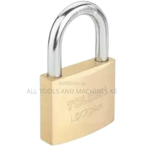 TOLSEN Industrial Brass Padlock – Heavy-Duty Security Lock for Maximum