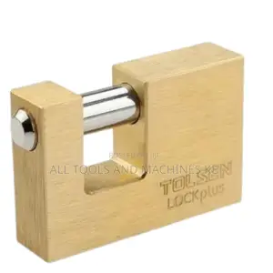 TOLSEN Industrial Brass Shutter Padlock – Heavy-Duty Security Lock