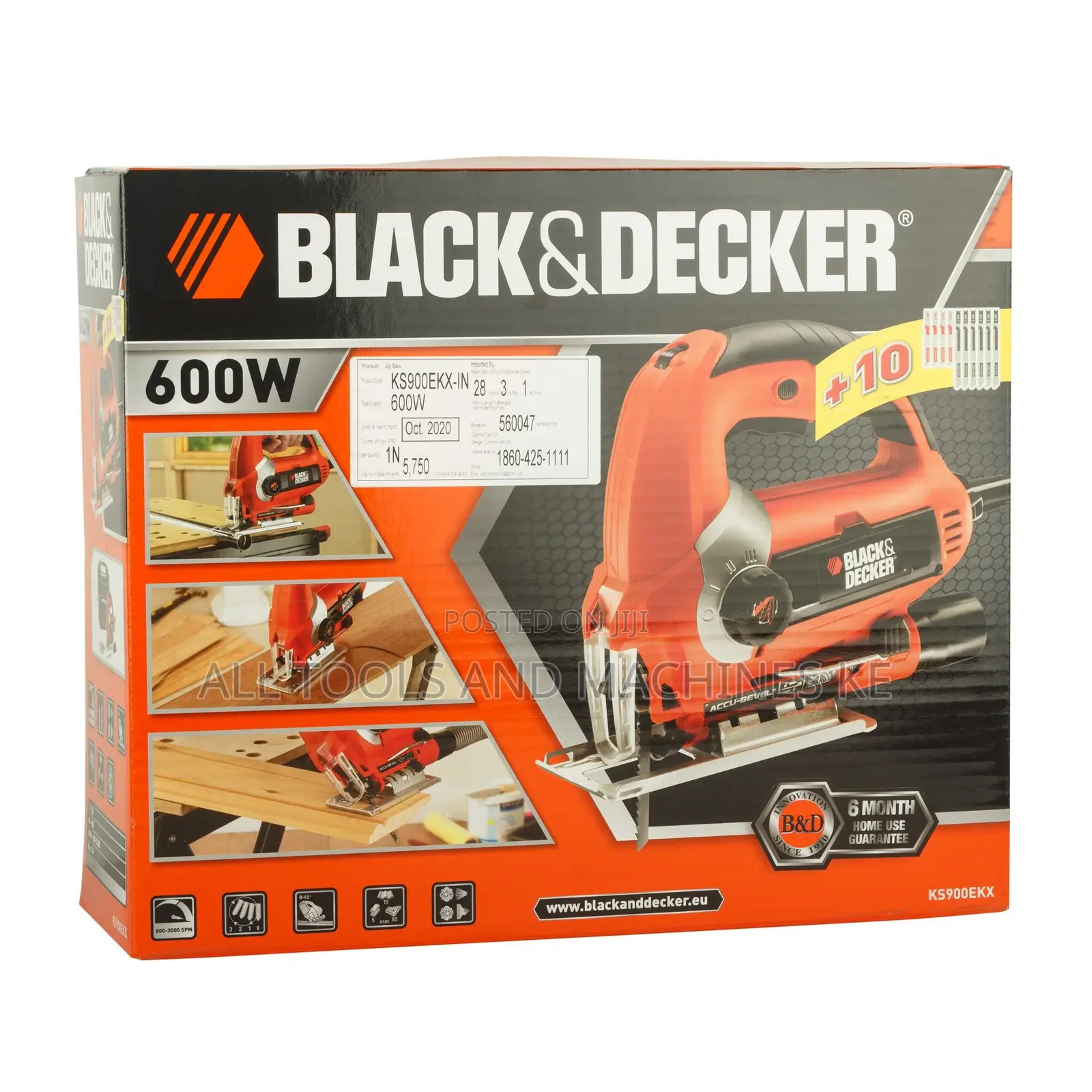 BLACK AND DECKER 600W Variable Speed Pendulum Jigsaw Reliable