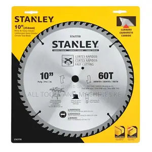 STANLEY 10 INCH 60T SAW BLADE Reliable Precision Durable Tool