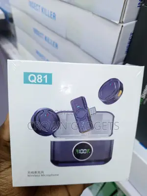 Q81 Clip-on Lavalier Mic With Noise Reduction Digital Display