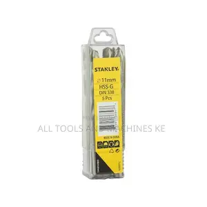 STANLEY 11MM HSS Metal Drill Bits Pack of 5 High Precision